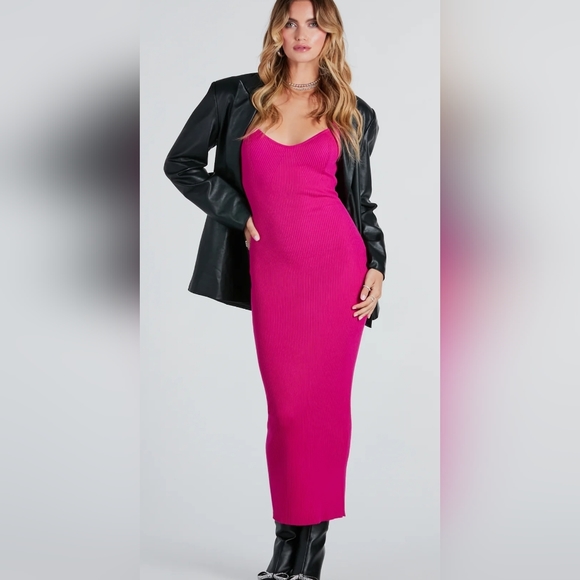 Windsor Dresses & Skirts - Hot pink Sweater Maxi Dress